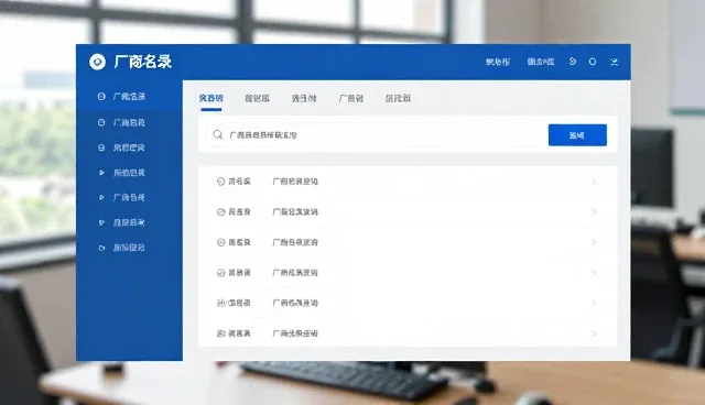 如何高效利用厂商名录查询实现采购信息管理